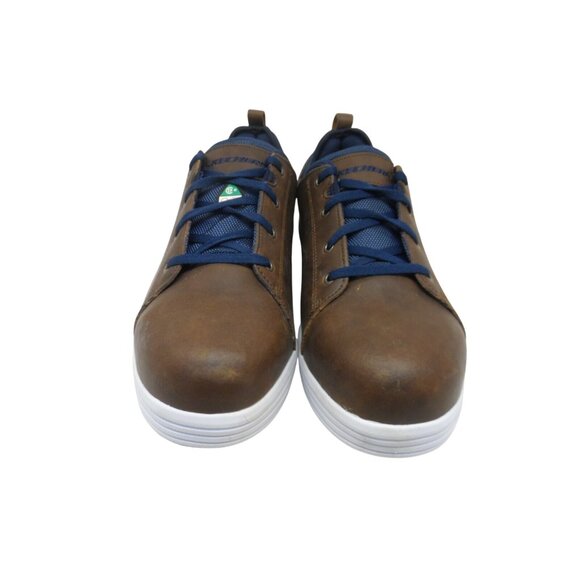 Skechers Men's Steel Toe Skate Safety Work Shoes 99999070 Brown Size 10.5M - Picture 2 of 8